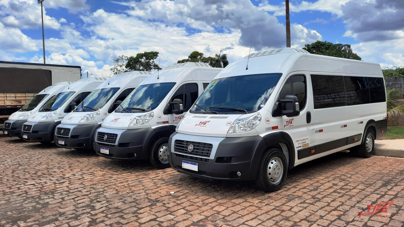 NOVA FROTA DE VANS DA TFA TRANSPORTES